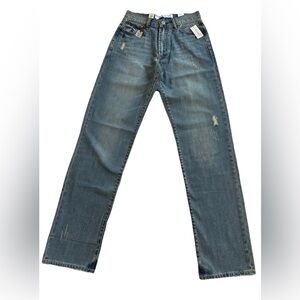 Tin Haul Hoss Loose Western Men’s Jeans-29XL Tall-Distressed Jagger Whisker Fade